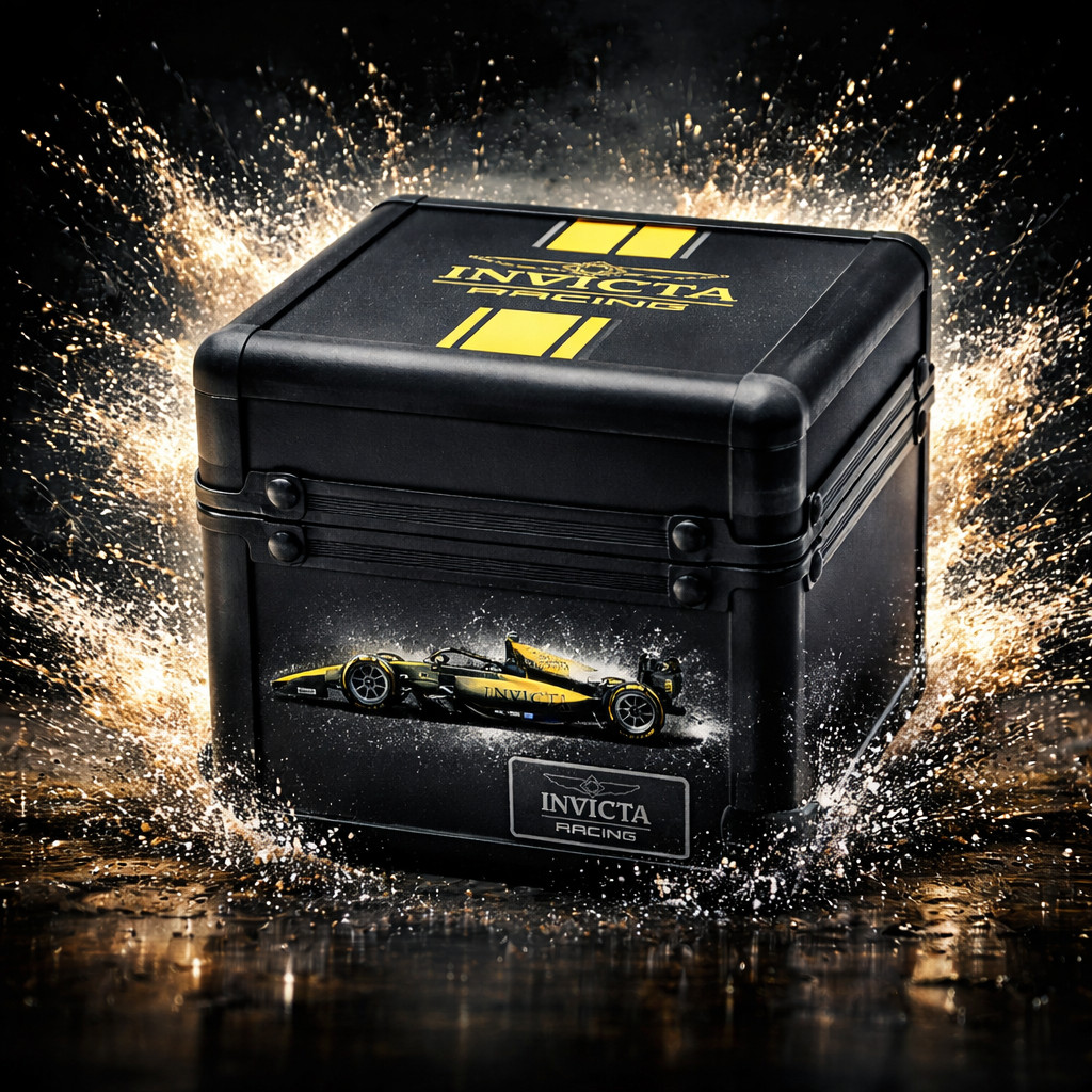 GENUINE INVICTA RACING BLACK SINGLE SLOT WATCH BOX-Protect Your Investment!