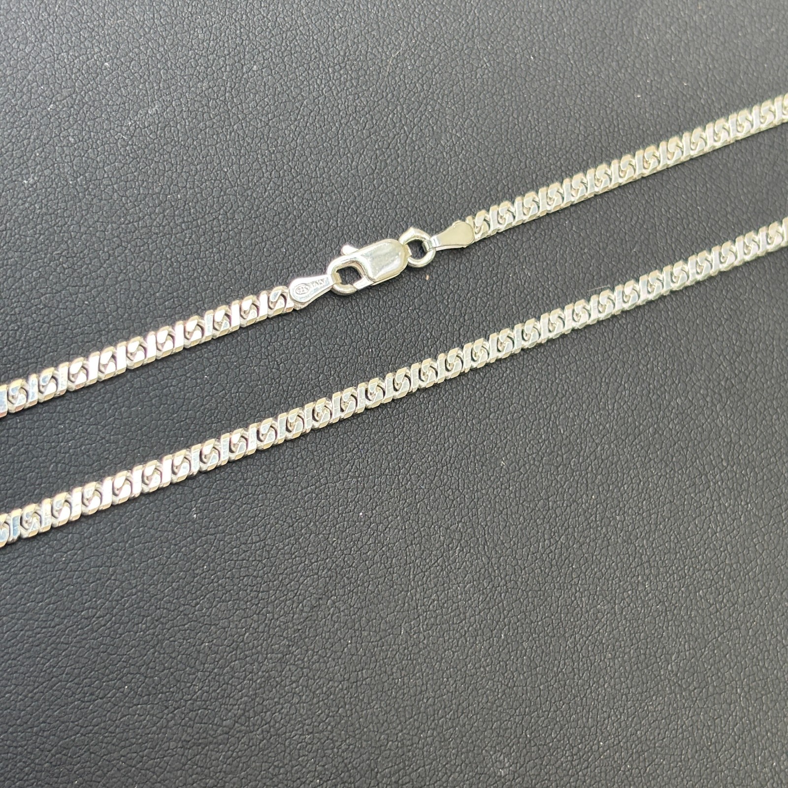 2.5mm Dollar Chain Necklace – Real Solid 925 Sterling Silver MADE IN ITALY