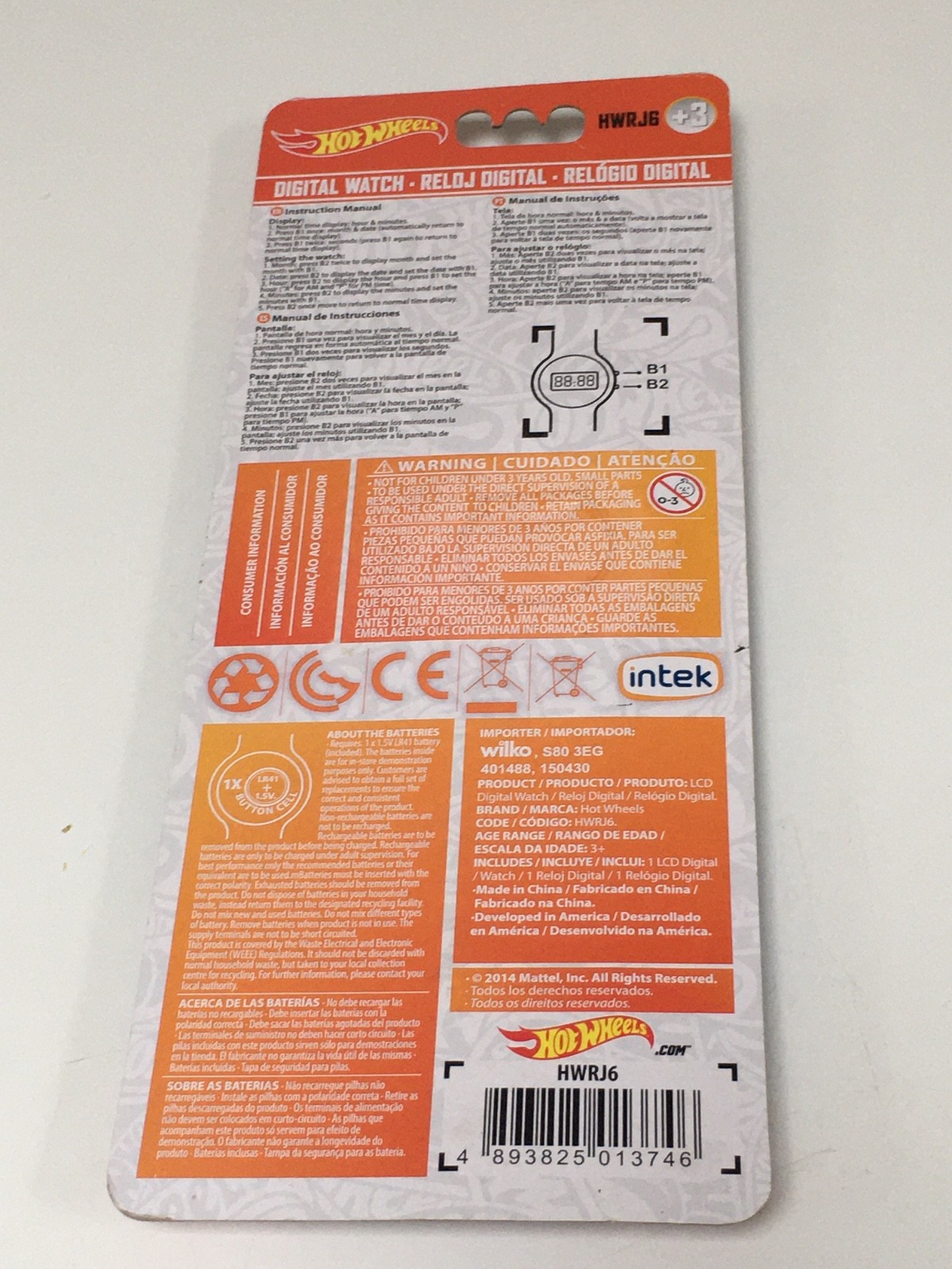 Collectors Item, Or Just Wear & Enjoy: Circa 2014 *Hot Wheels Digital Watch: New