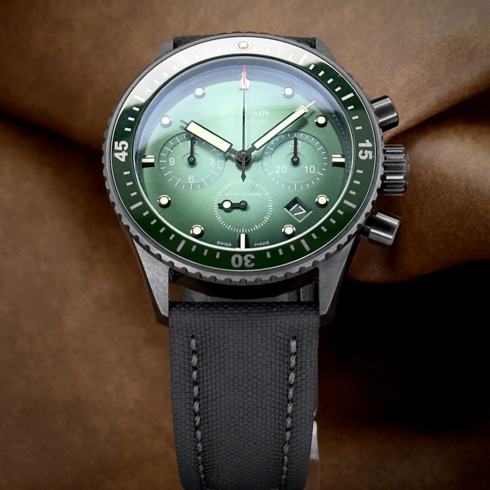 Blancpain Fifty Fathoms Bathyscaphe Chronographe Flyback Complete 5200-0153-B52A