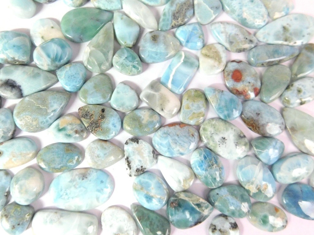 Sky Blue Larimar Loose gemstones For Jewelry Making Wholesale Lot 71250