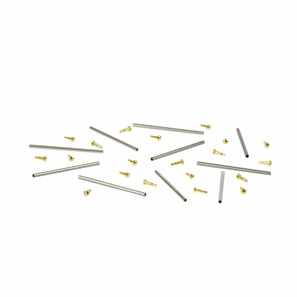 10 SET 18MM TUBE FRICTION PIN FIX ROLEX REGULAR FLIP LOCK WATCH BAND CLASP GOLD