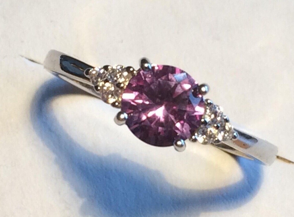 Sapphire Ring Colour Change Spectacular Solid Sterling Silver S925 Sizes 6-10 US