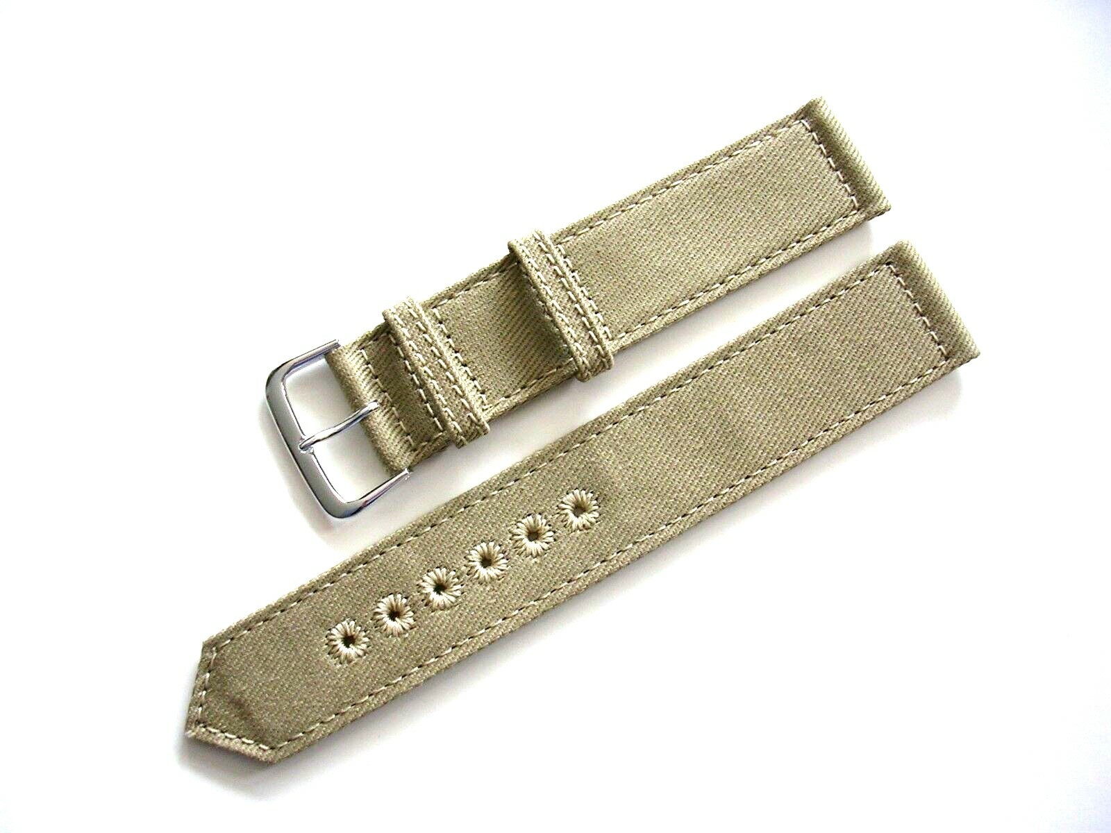 NATO® 2pc WWII Canvas Military army MoD watchband OEM Combat strap IW SUISSE USA