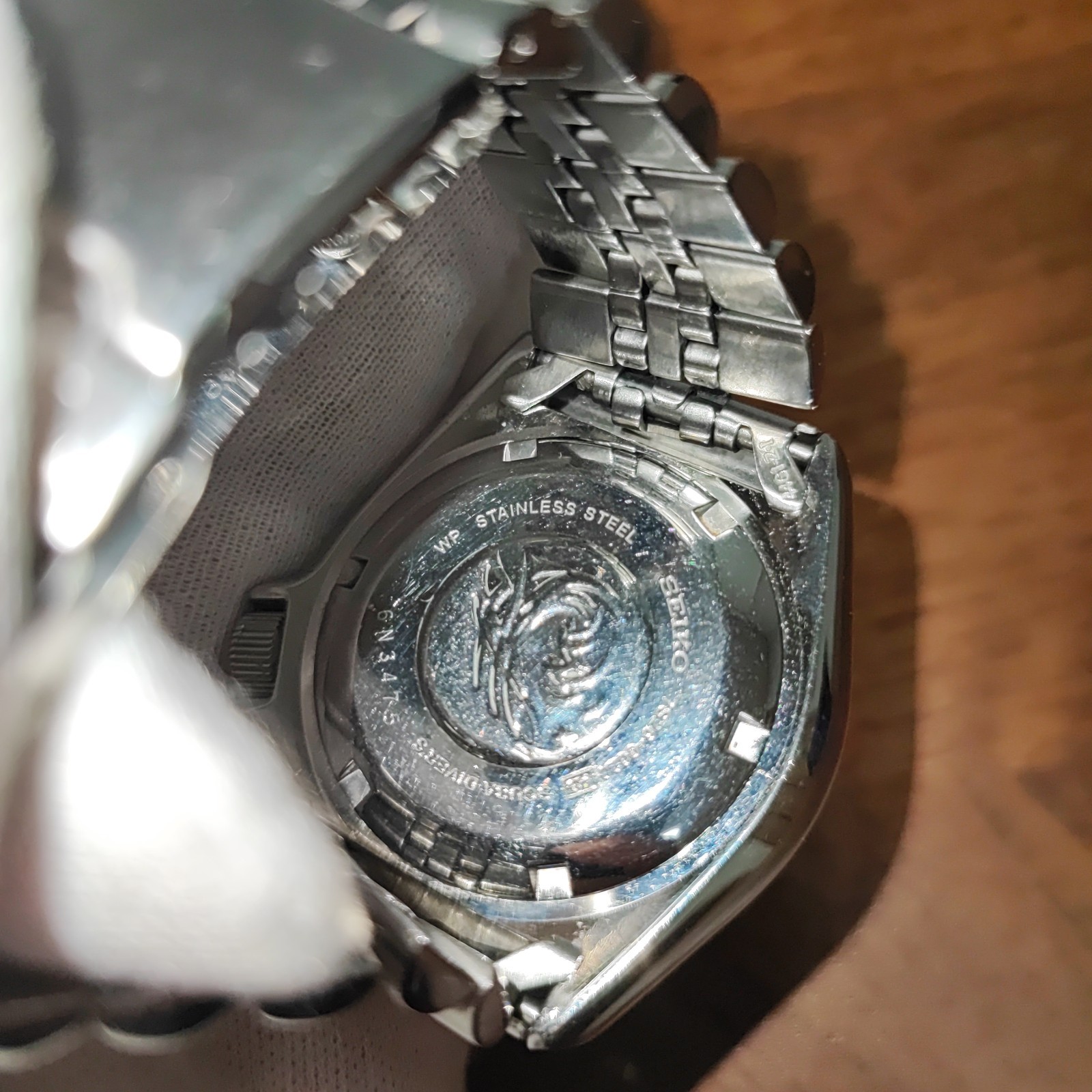USED SEIKO Black Boy 7S26-0020 Automatic Genuine Jubilee Bracelet