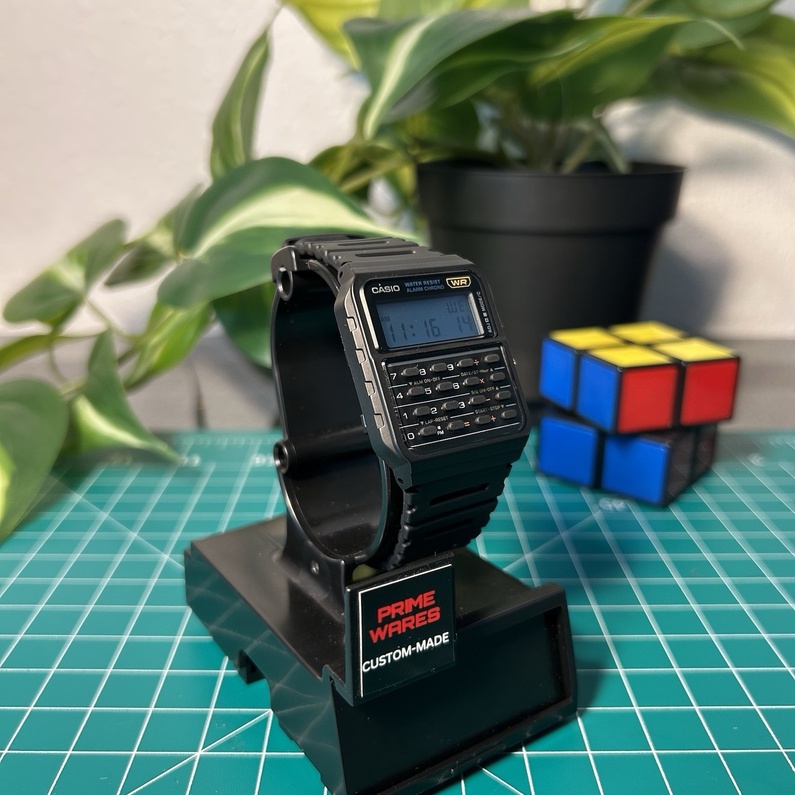 Custom Casio CA53W1 Calculator Watch – Light Blue Filter Mod