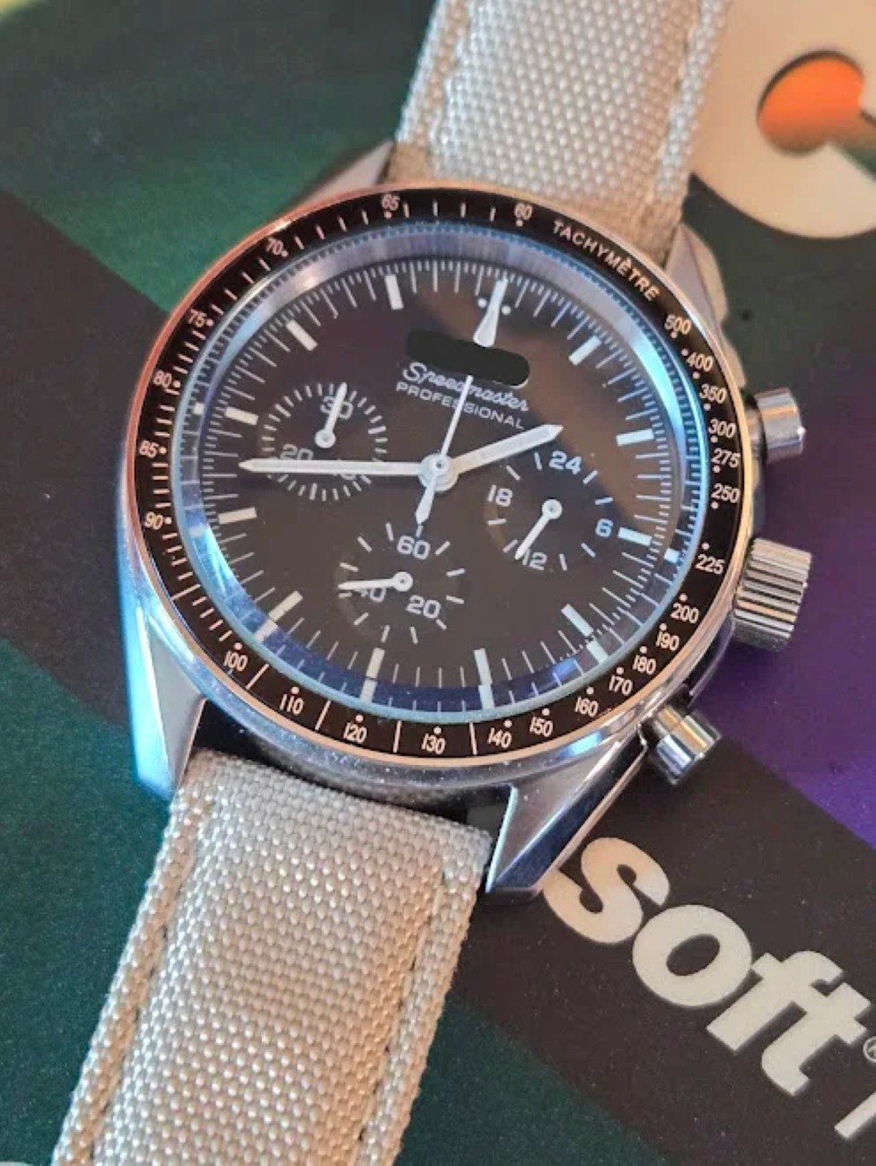 39.7mm Metal Watch Case Chronograph Bezel Sealed For VK63 VK63A Movement