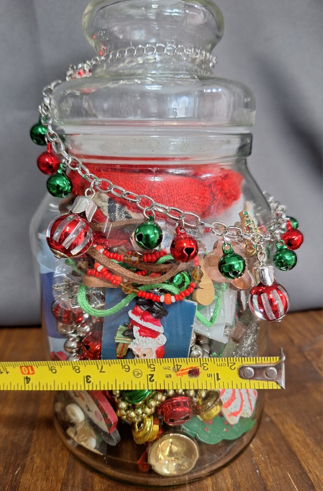 Mystery Jewelry Jar Christmas Themed Vintage To Now Large