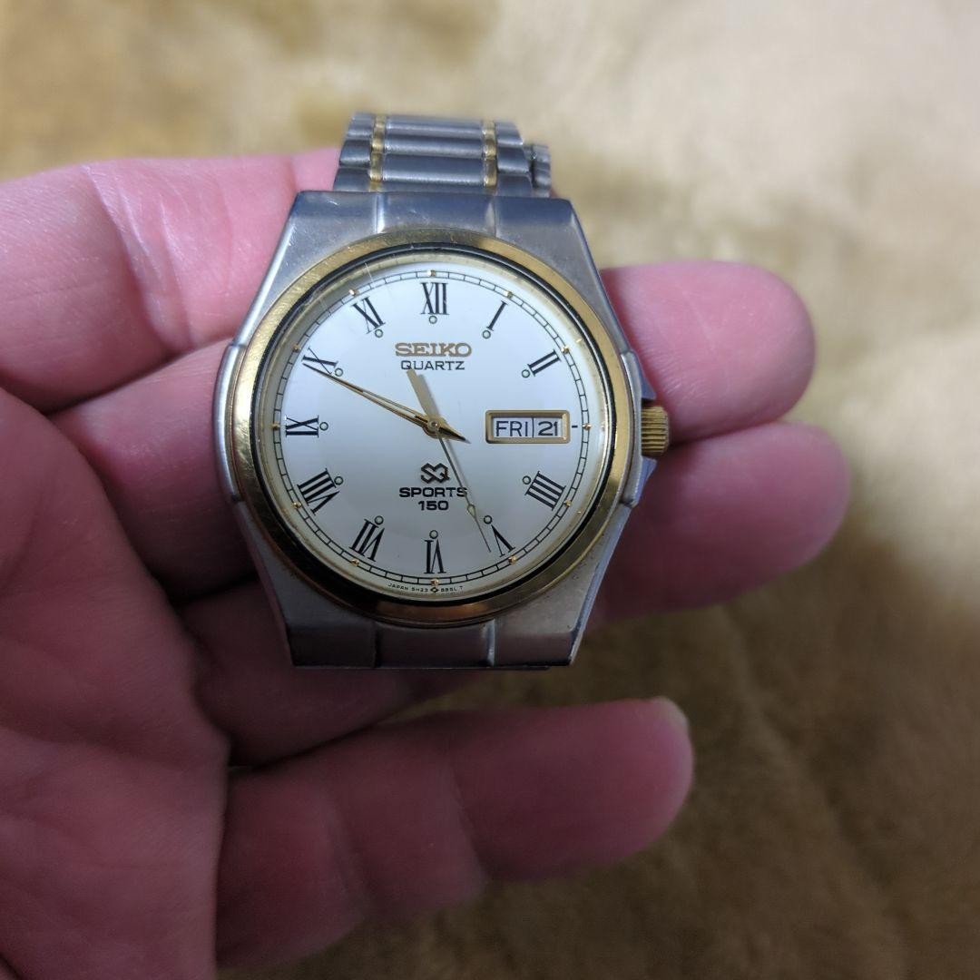 SEIKO SPORT150 5H23-8B60 Quartz White Dial
