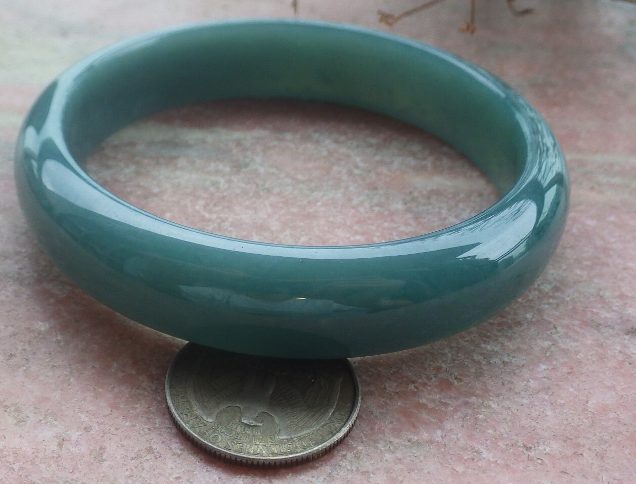 Video Certified Icy Green Natural A JADE Jadeite Bangle Bracelet 69mm 203073 AS