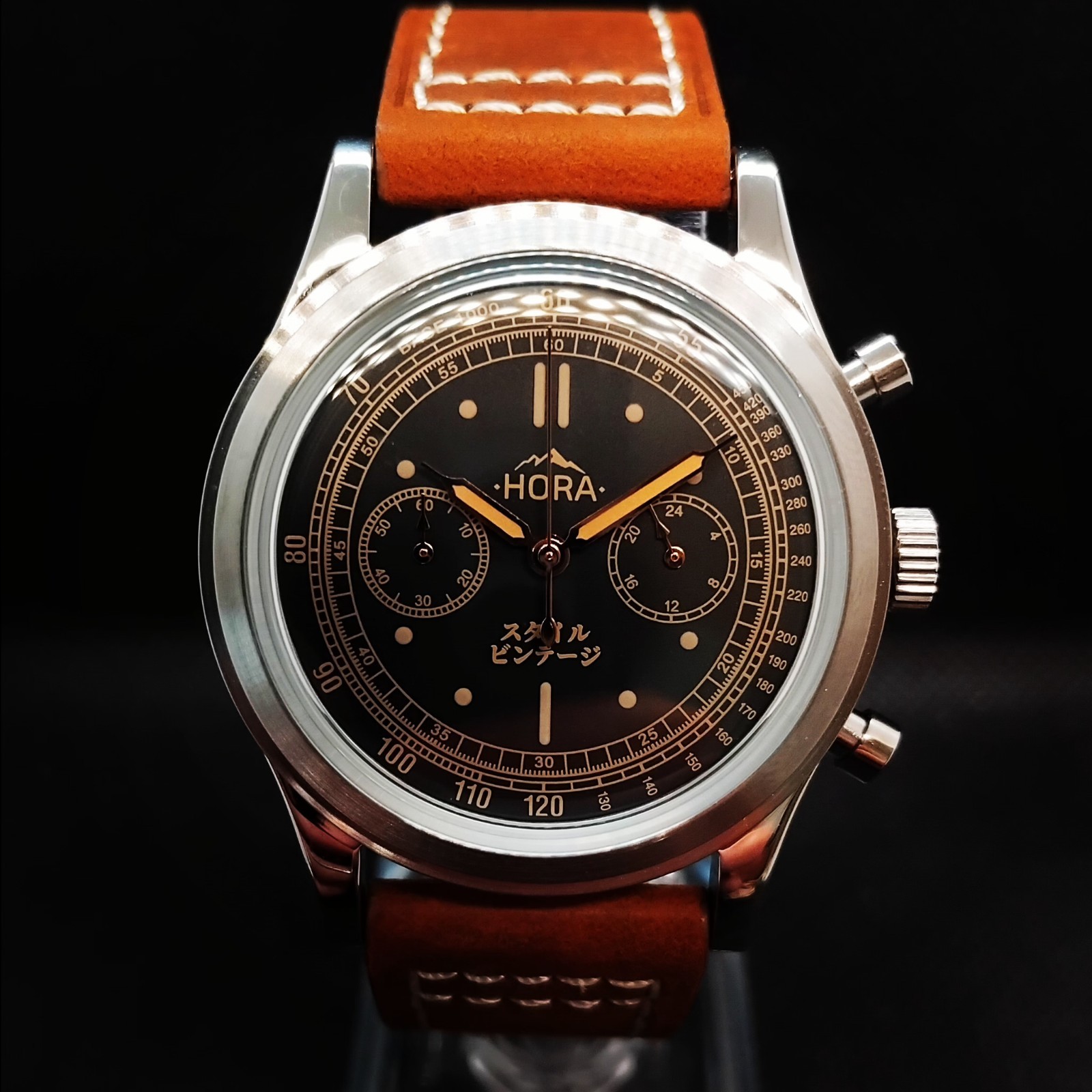 Watch -Hora- Turin 38mm Chronograph Vintage Japan
