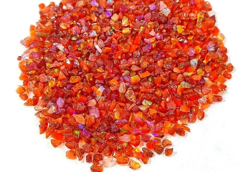 500 Cts Natural Ethiopian Unpolished Welo Opal Rough Bulk Lot 1-3mm approx