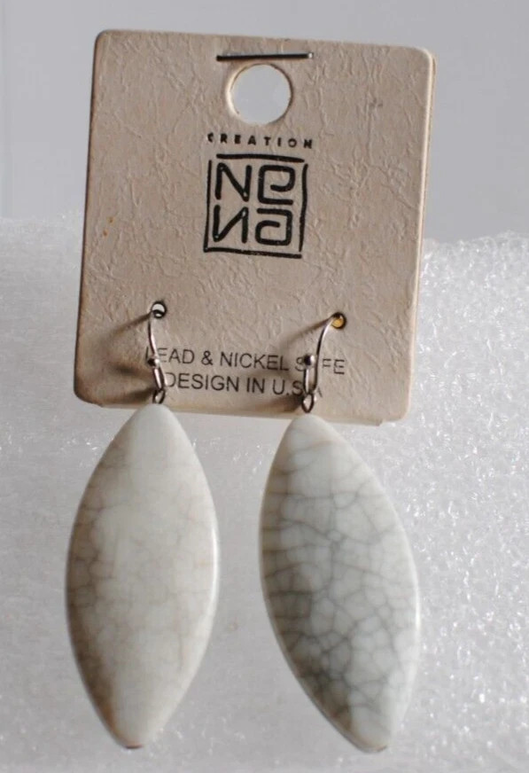 Creations Dangel Lightweight Stone Diamond Shape Earrings Lead and Nickel Safe