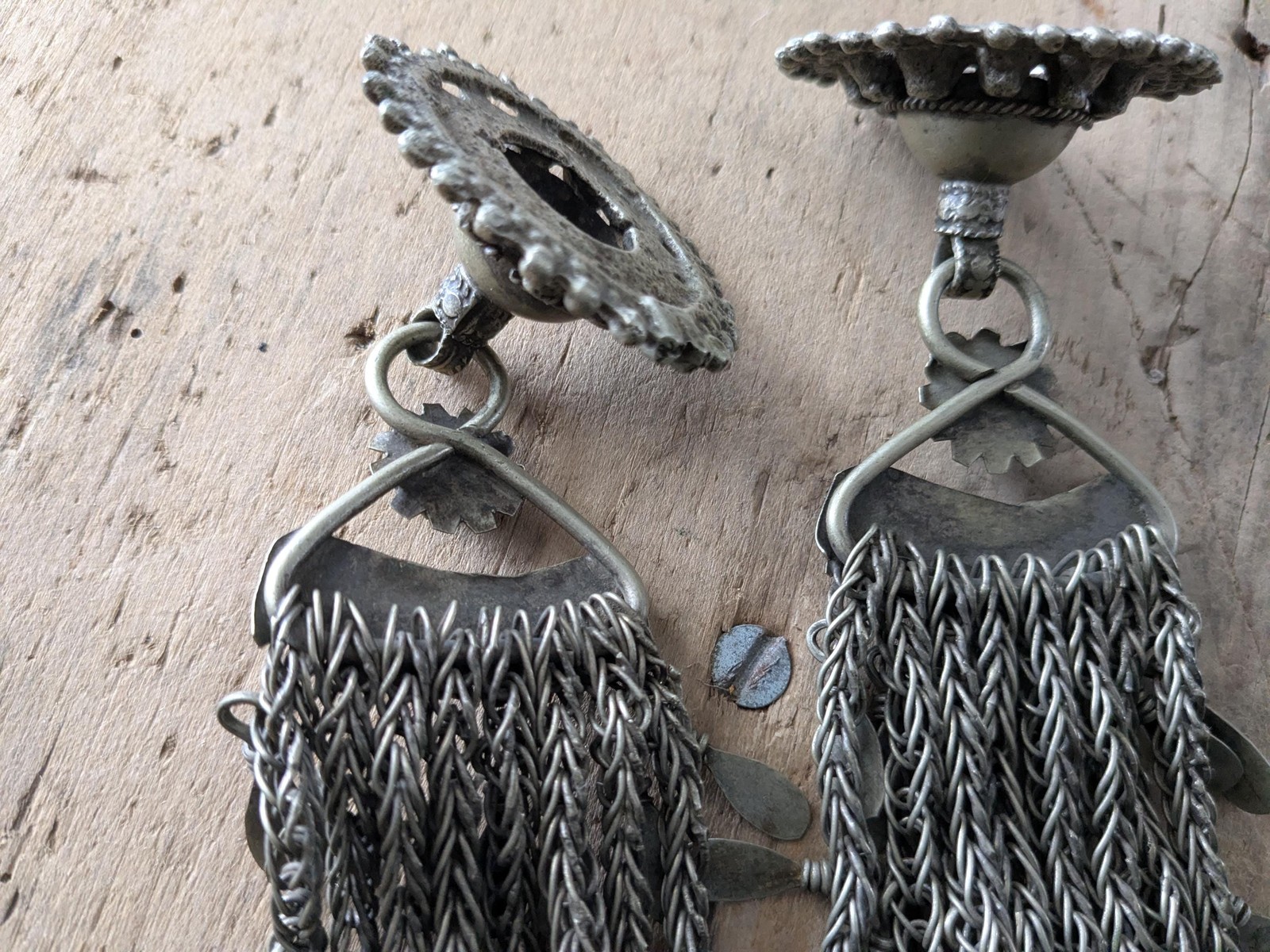 Kuchi Dress Textile Pendants Jingling Vintage Tribal Adornment 8.75″ (19987)