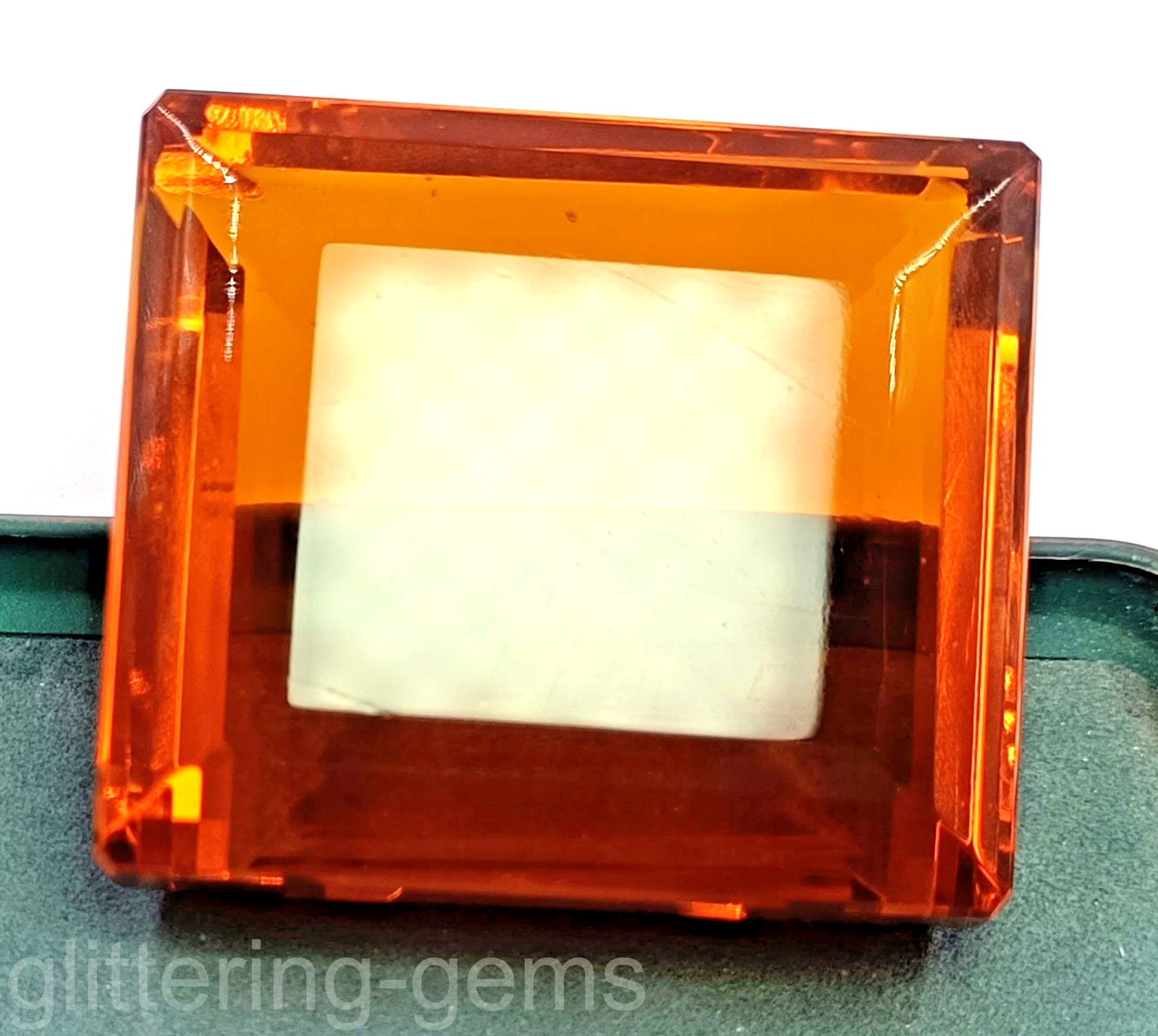 Stunning 736.80 Ct Natural Orange Sapphire Emerald Shape Certified Gemstone 5DNZ