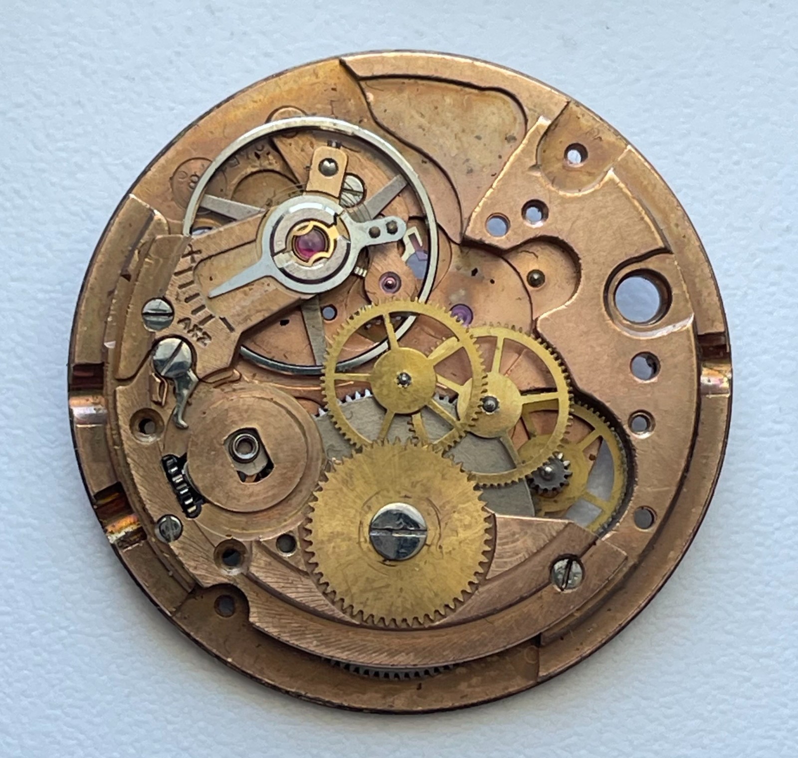 Vintage Benrus Jules Jurgensen Watch Movement ETA 2452 39 Jewels Parts Lot