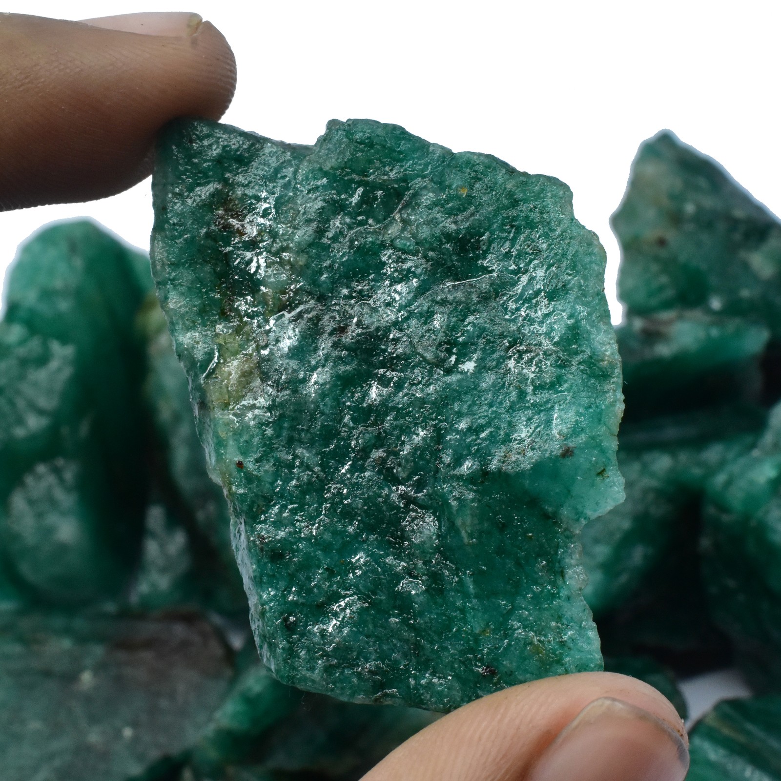 CERTIFIED 100 Ct Natural Green Emerald Raw Rough Loose Gemstone LOT For Gift