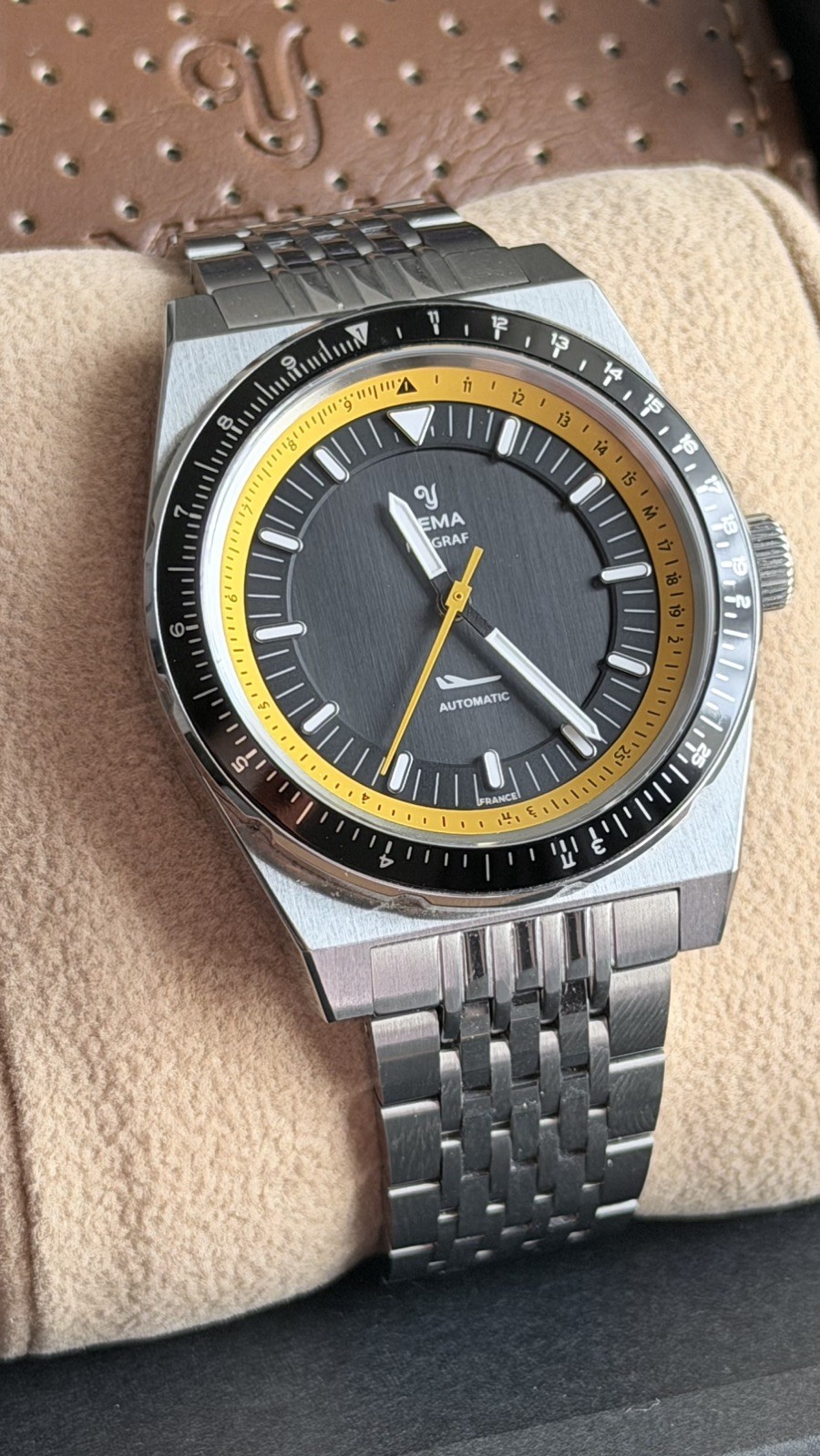 YEMA Flygraf CMM.10 Reissue 39mm Automatic Ref. 21.14.36.SN.M Mint