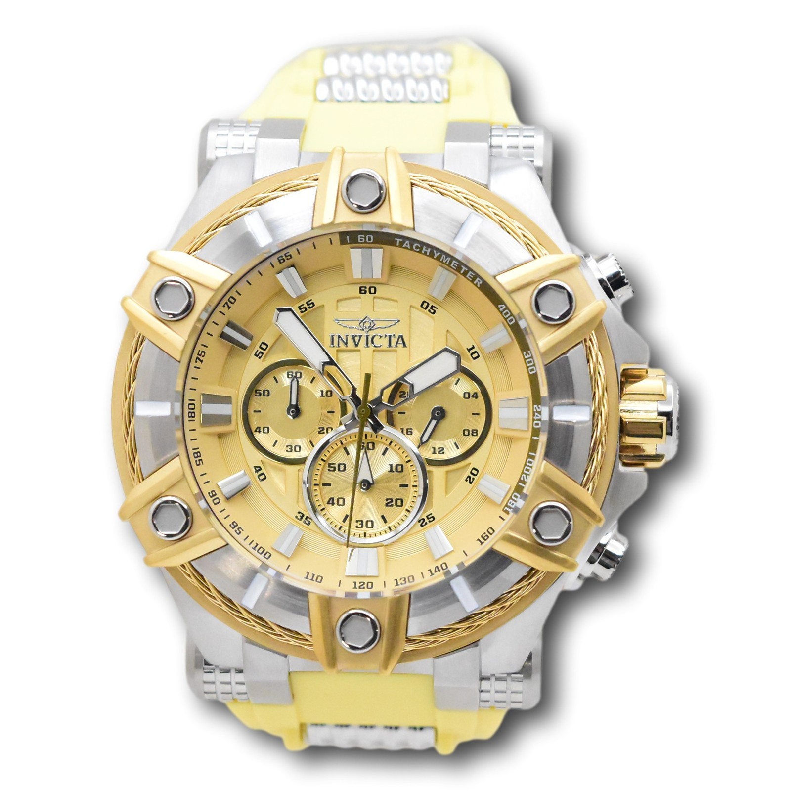 Invicta Bolt Desert Titan Men’s 52mm Tan Quartz Chronograph Watch 49808