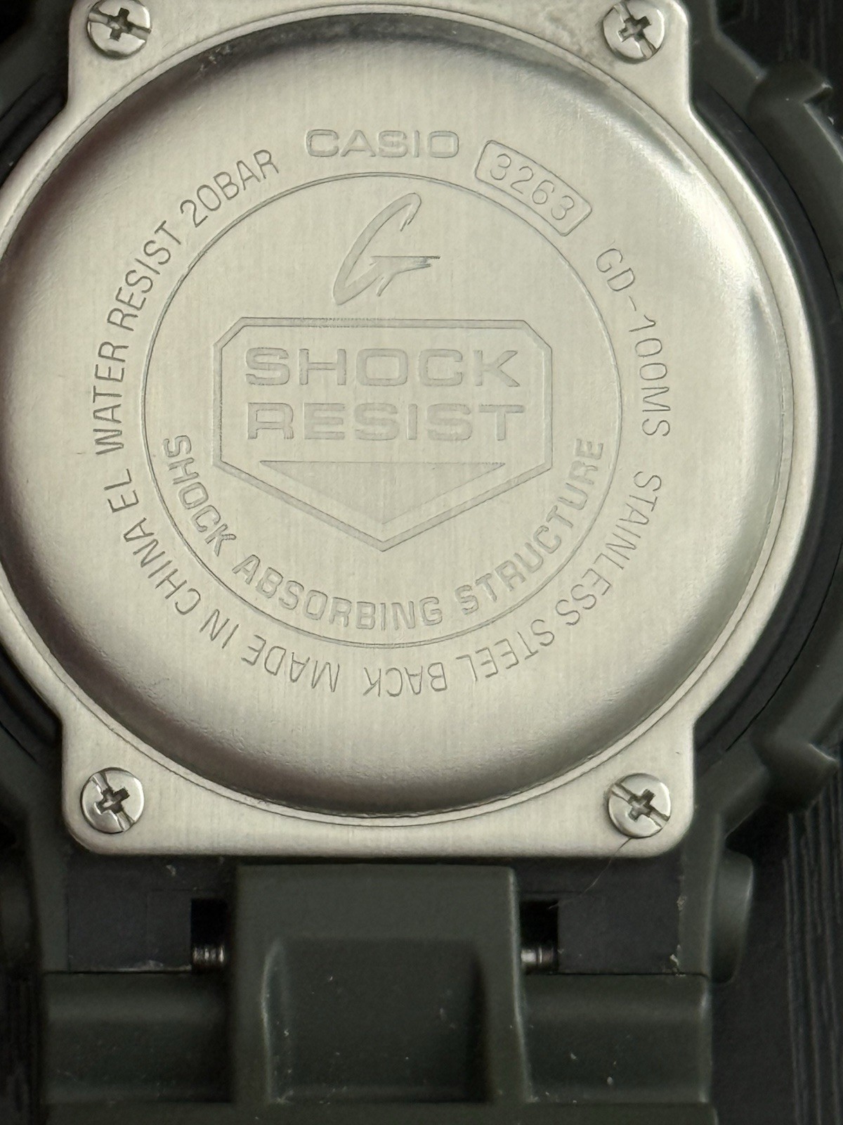 Casio G-Shock Watch Men’s GD 100MS Green