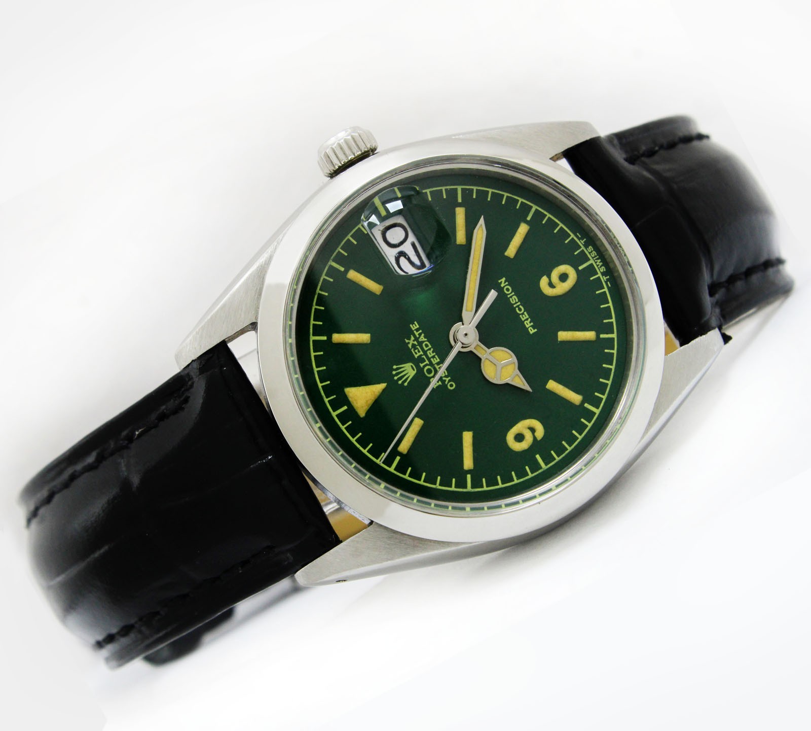 Vintage Rolex Oysterdate Precision Men 34mm Steel Men Watch Ref 6694