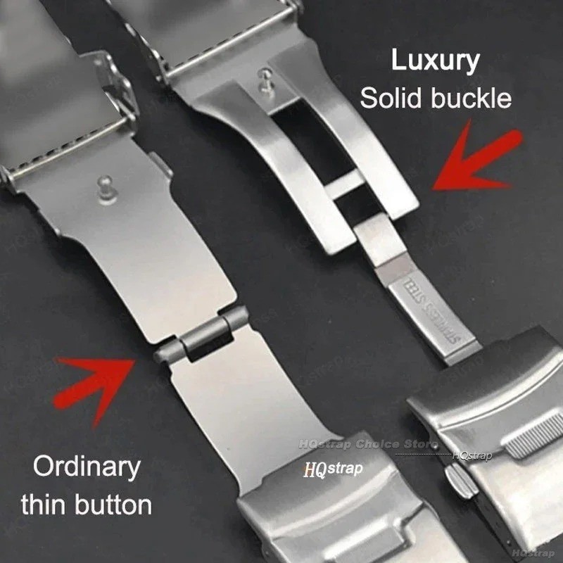 18 20 22 24 26mm Metal Watch Band Premium Solid Stainless Steel Watch Straps