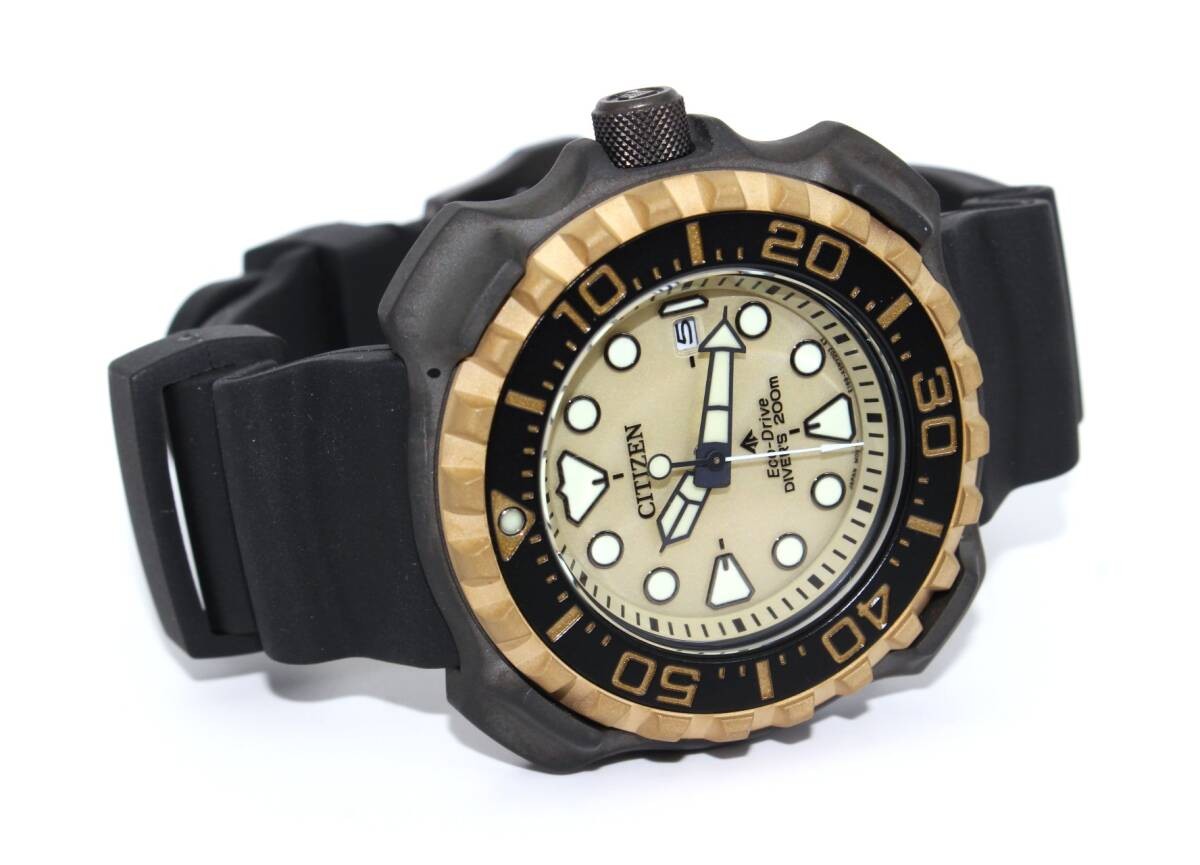 Watch CITIZEN BN0226 10P Promaster MARINE Diver GD Dial Men’s Solar Watch Workin