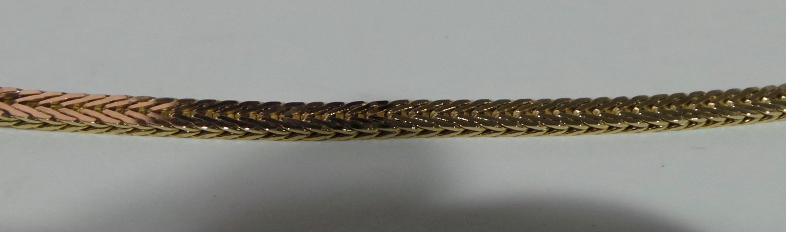 14k Yellow Gold 7″ Herringbone Link Bracelet 6.76 Grams 3.7mm