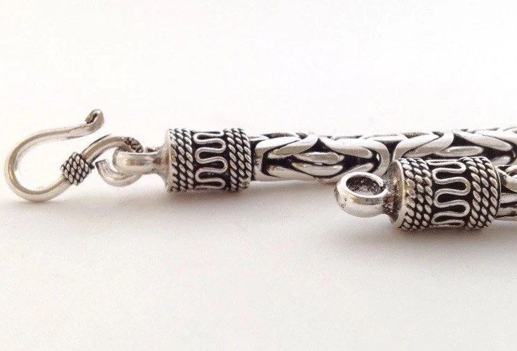 Bali Byzantine 925 Sterling Silver King Chain Necklace 24″ 2.5mm 34g