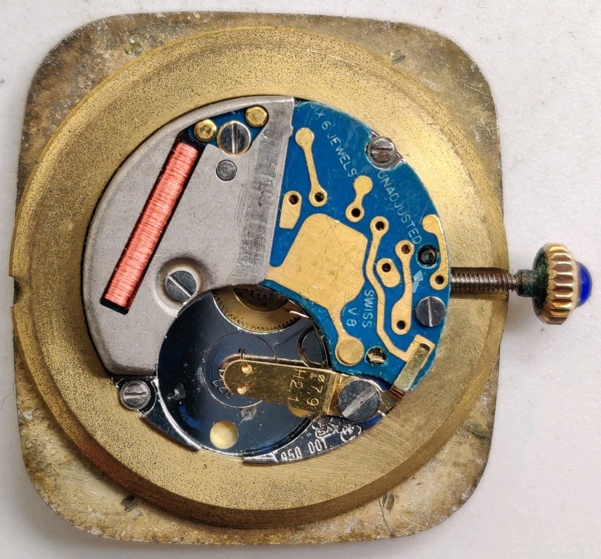 Baume & Mercier ETA Cal. 950.001 Swiss quartz watch movement For Repair