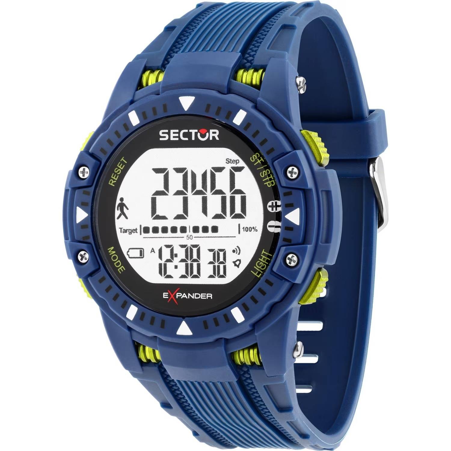 Sector Ex-54 Watch R3251353002 Blue Digital Silicone Men’s Stepper