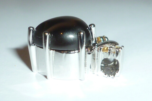Juwelo? 925 Silver Chain Pendant Sterling Pendant Brown Stone Tiger Eye??