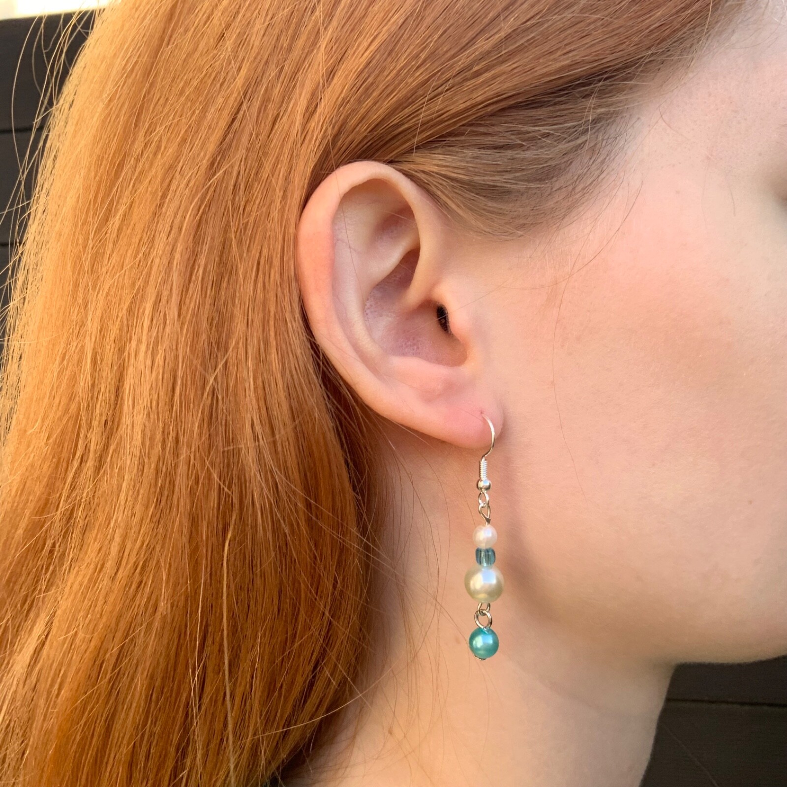 New Handcrafted Faux Pearl Beaded Dangle/Drop Earrings
