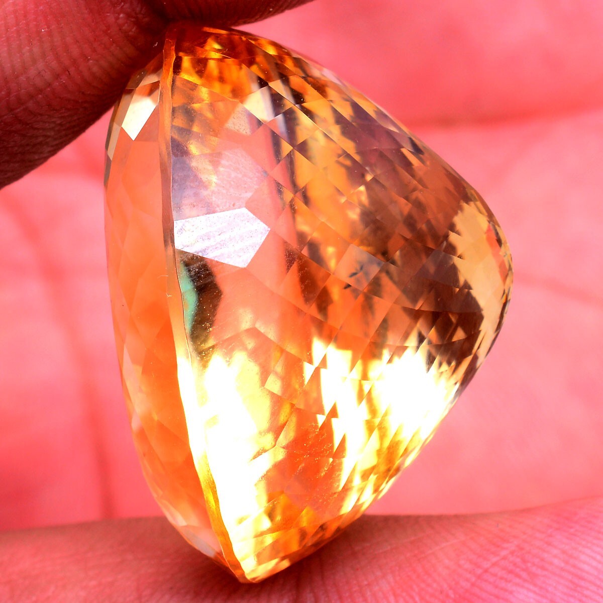 100.00 Cts VVS Natural Citrine AAA Untreated Huge Fiery Certified Loose Gemstone