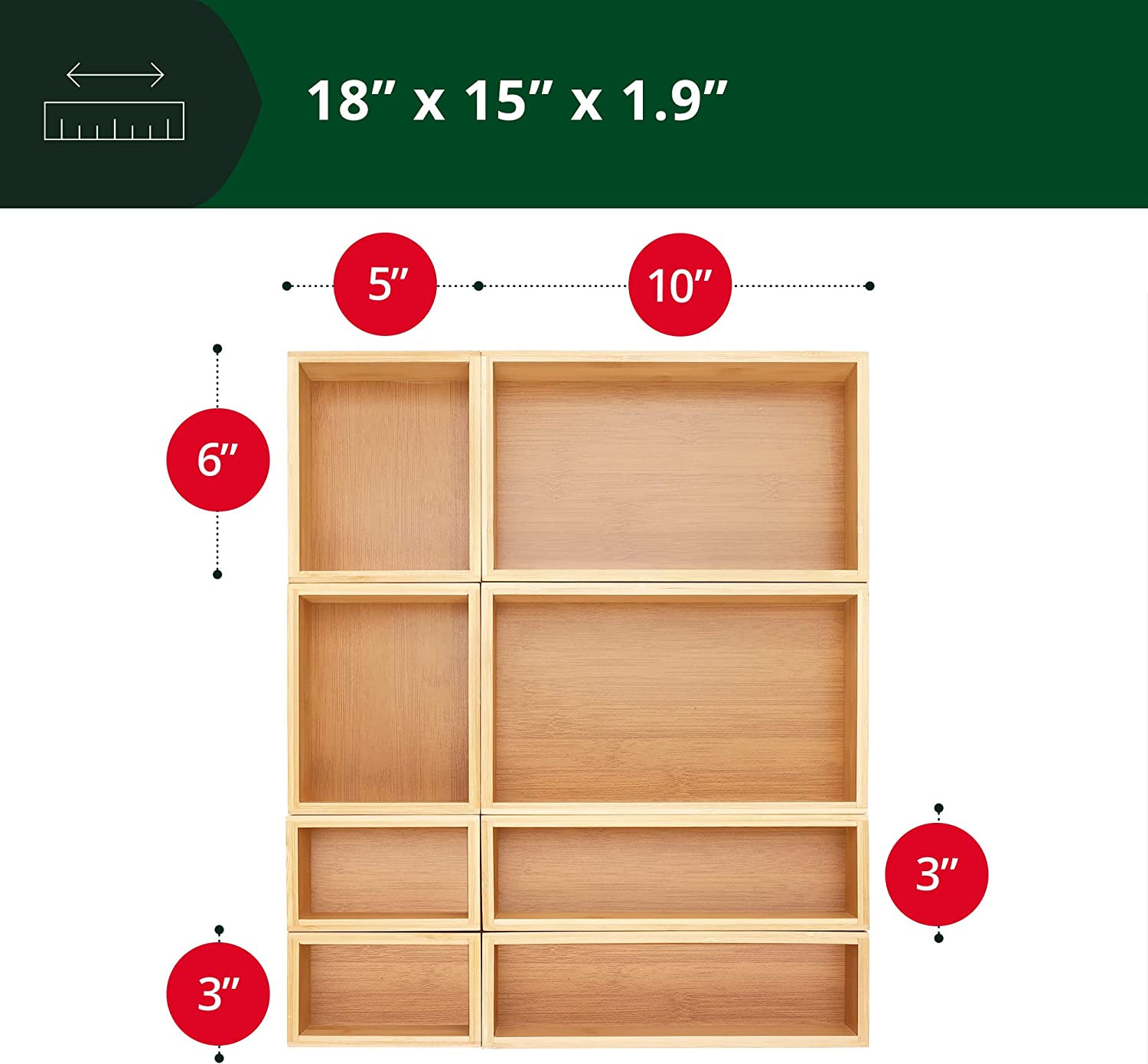 Bamboo Jewelry Organizer Box & Chests Set – Versatile Storage Solution for Makeu