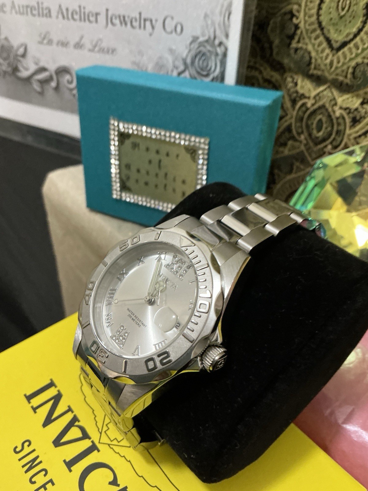 Invicta Angel Women’s Quartz Silver Dial Roman Numerals 200m Date Watch