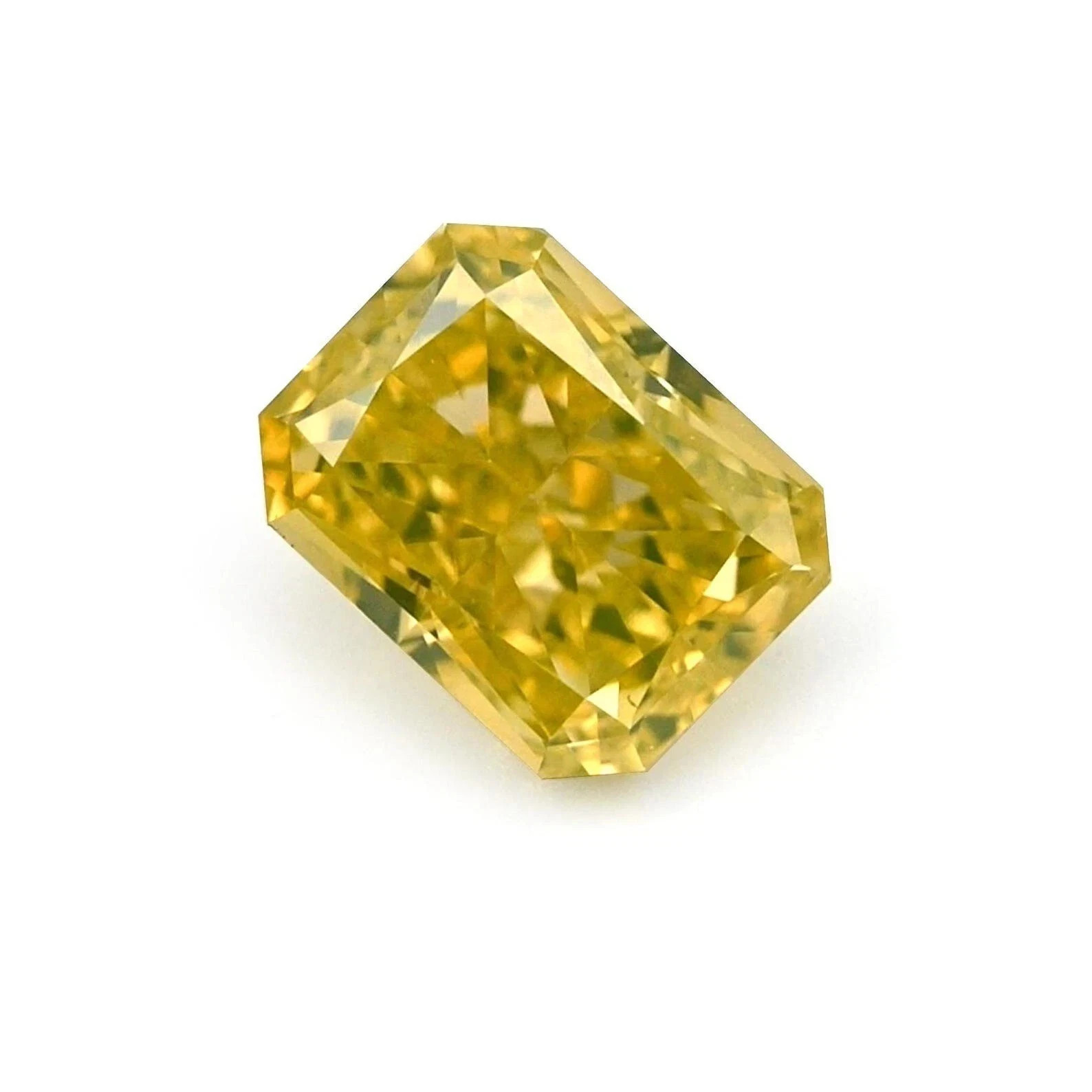 Certified 50.5 Ct Natural Emerald Cut Cambodian Yellow Zircon Loose Gemstone