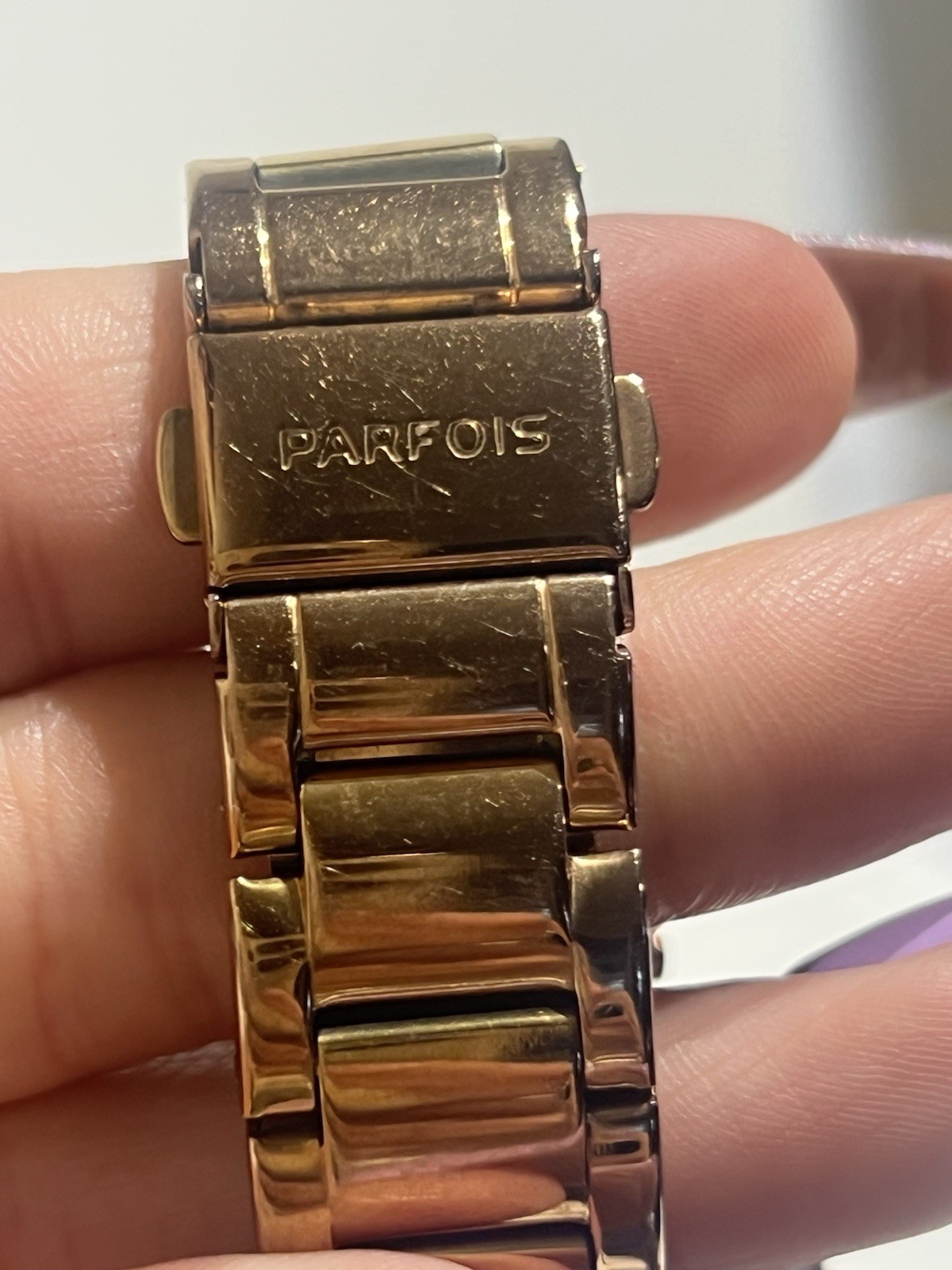 Parfois Timepieces Women’s Quartz Bracelet Watch, Blue Dial Roman/Stick