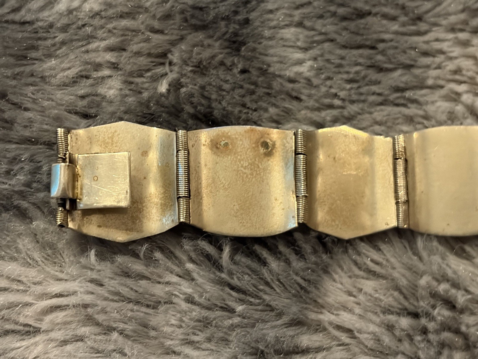 Silver Abalone Shell Bracelet Hecho En Mexico