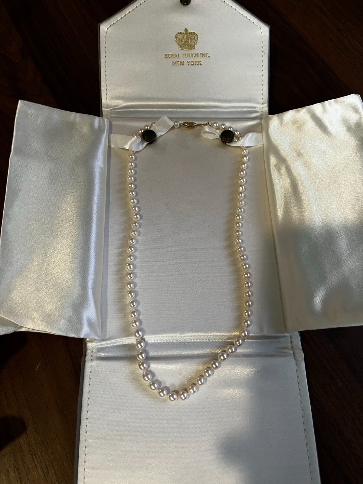 Royal Touch Inc 14k Gold Cultured Pearl Necklace 18in