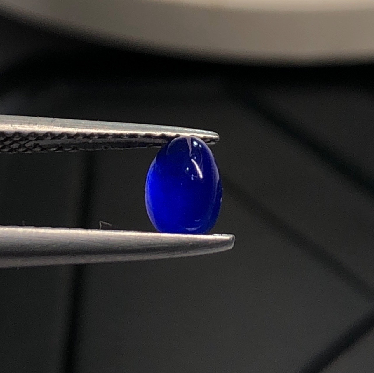 0.55 Crt Natural Rare Blue Hauyne Cabochon From Afghanistan (sodalite)