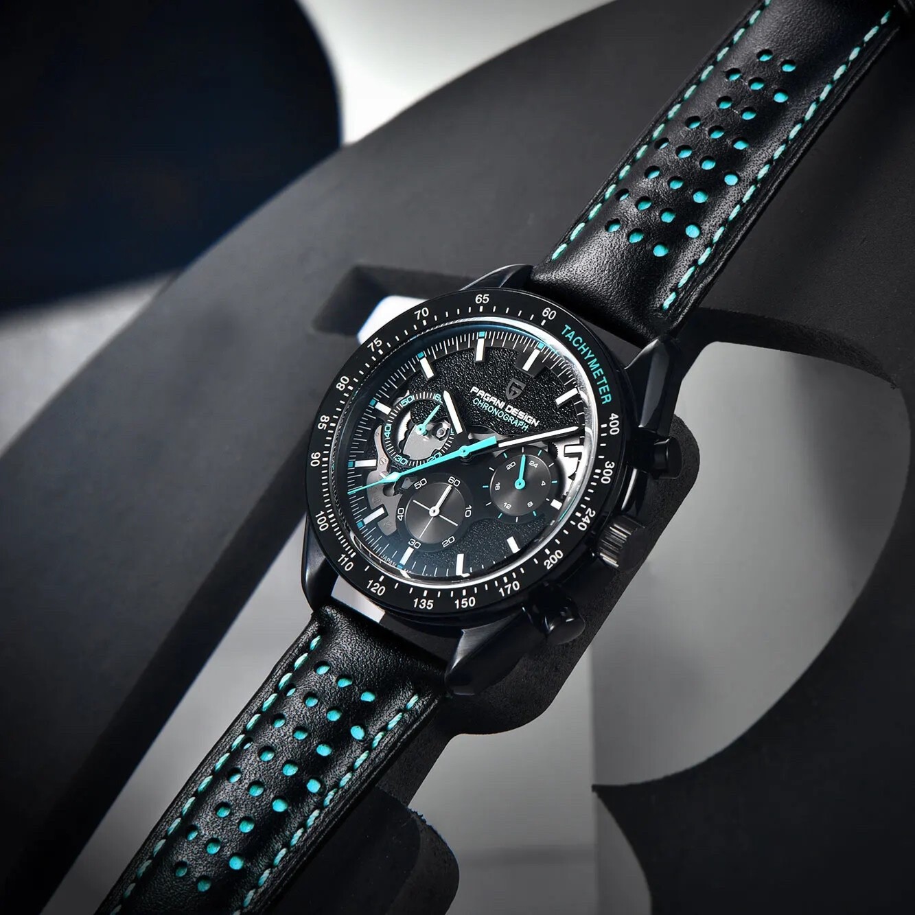 PAGANI DESIGN PD-1779 Moon Watch, Skeleton Sport Chronograph for Men, Waterproof