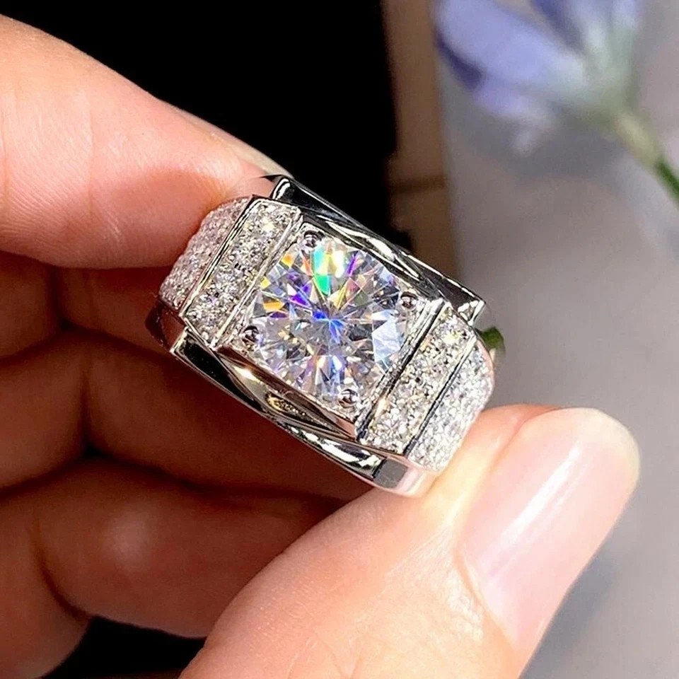 2.50 Ct Natural Sapphire Diamond Engagement Awesome Ring 14K Solid White Gold FN