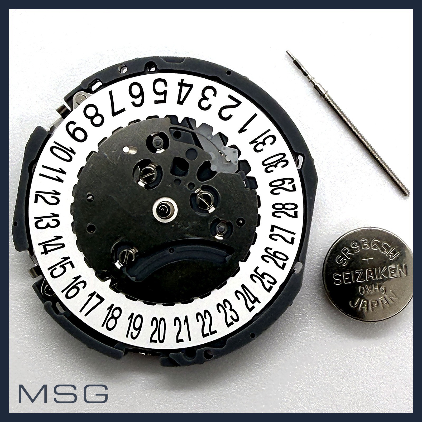 Seiko VK64A Meca-Quartz Chronograph Movement Date at 6 Battery & Stem Included