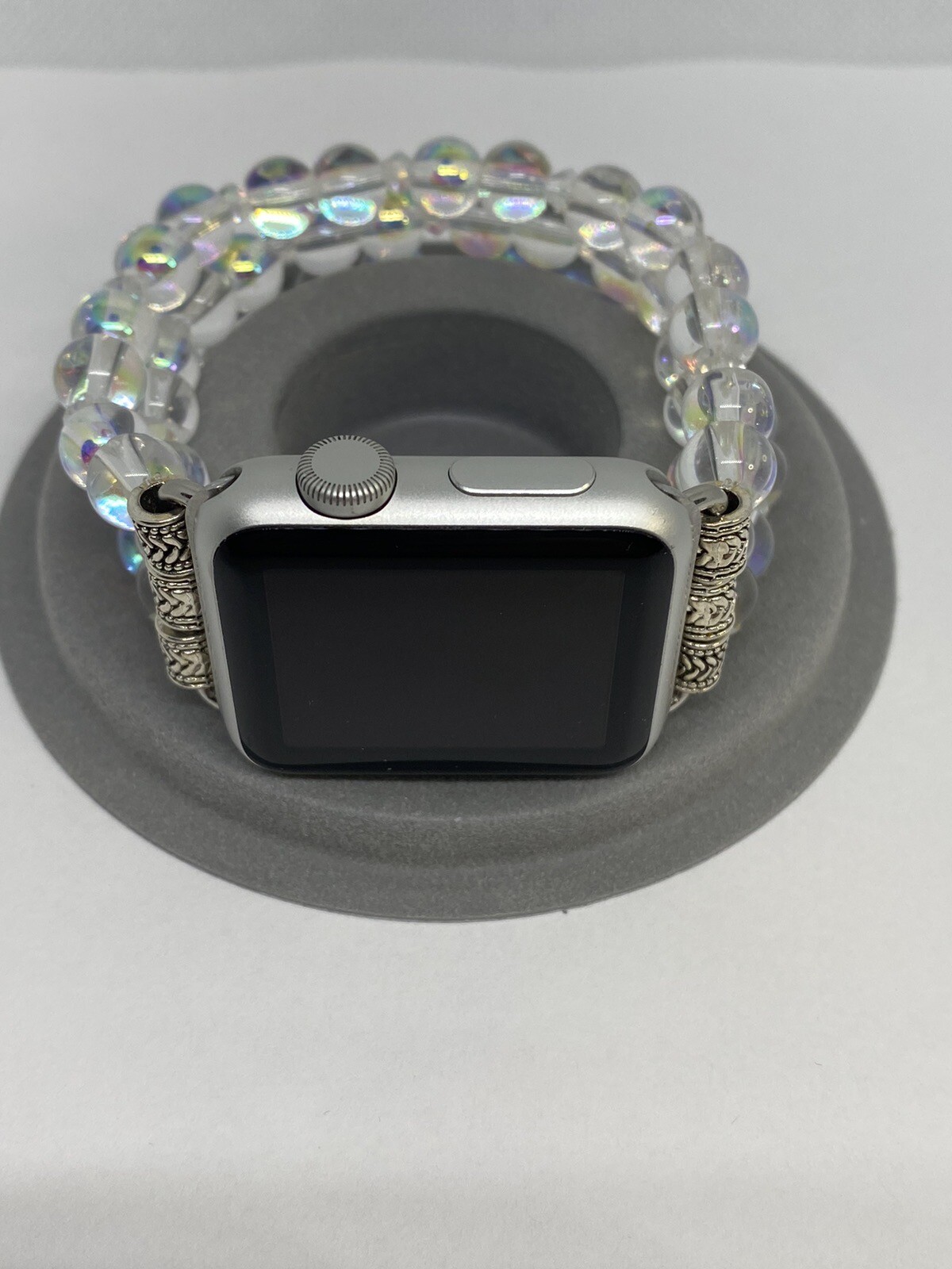 Apple Watch Slip On Wristband With Dazzling Color Glass Beads 38mm, 40mm, 41mm