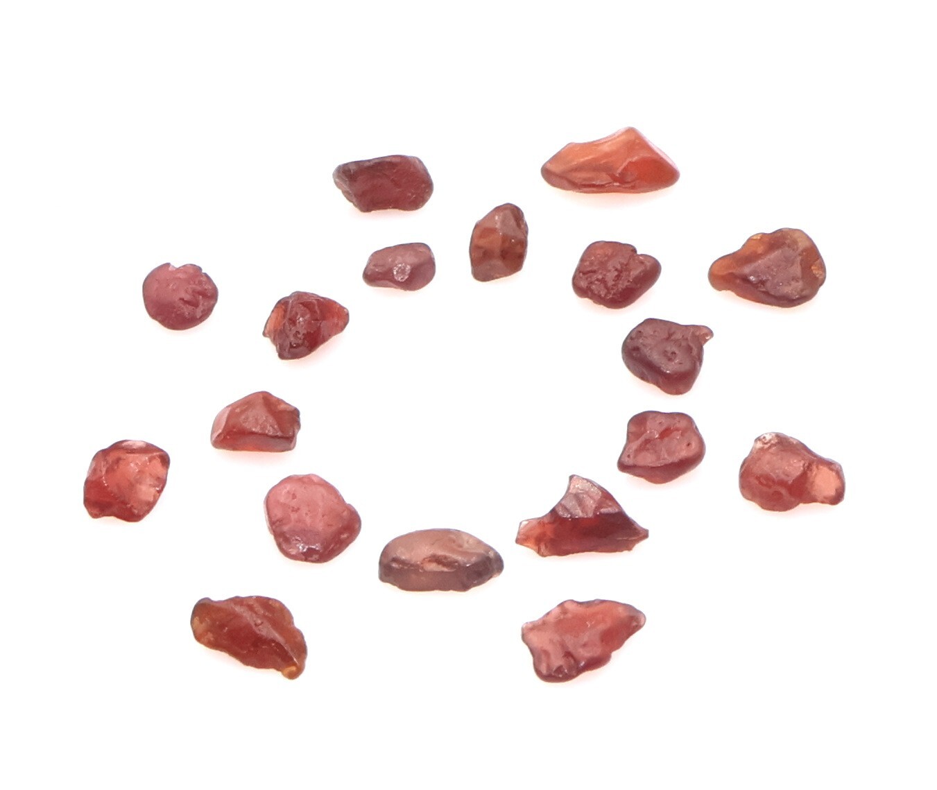 Natural Red Garnet Rough Lot 110.00 Cts 4 mm to 10 mm January Birthstone