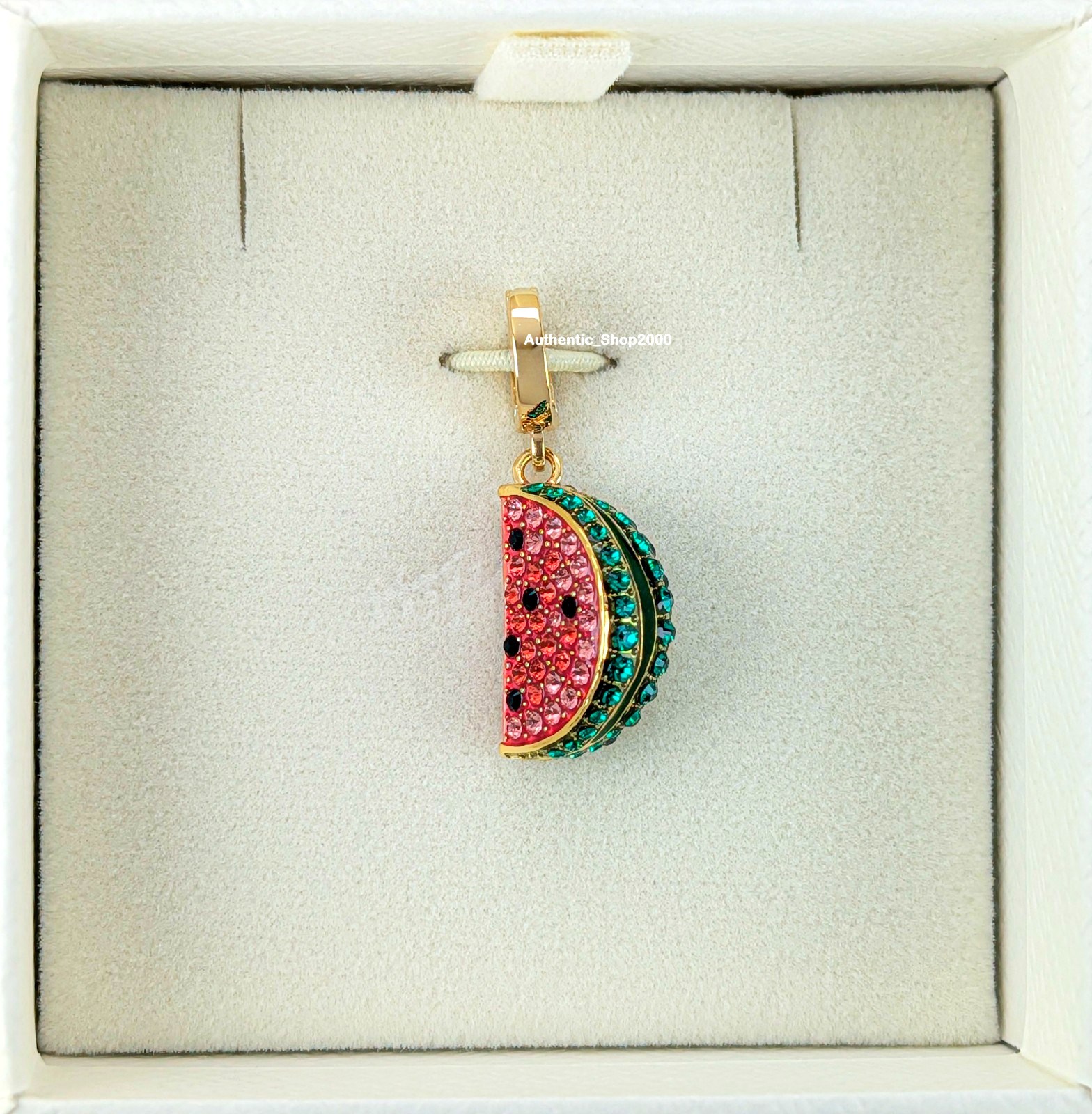 New 100% Authentic SWAROVSKI Pave Watermelon Idyllia Charm Pendant 5743134
