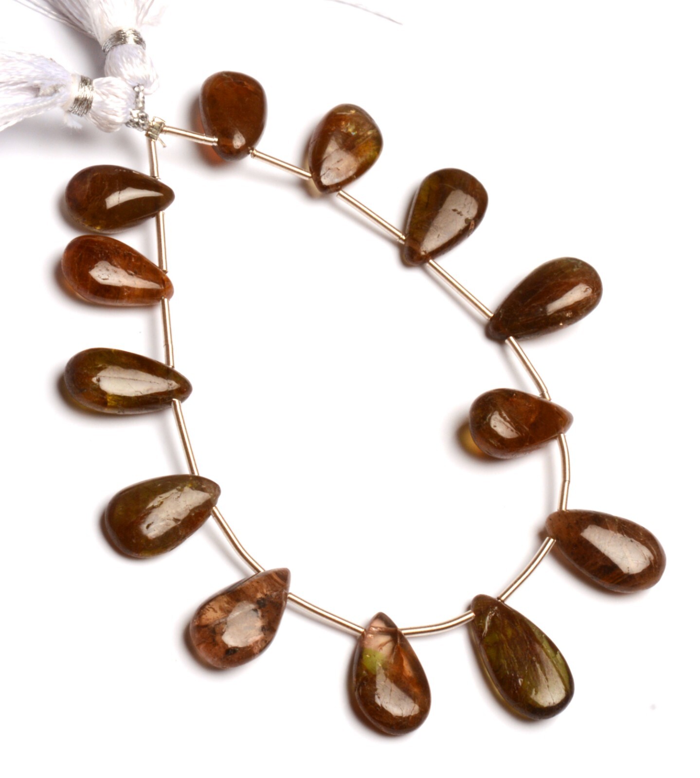 Natural Andalusite Gems 13×7 to 16×8 mm Size Smooth Pear Shape Beads 6.5″ Strand