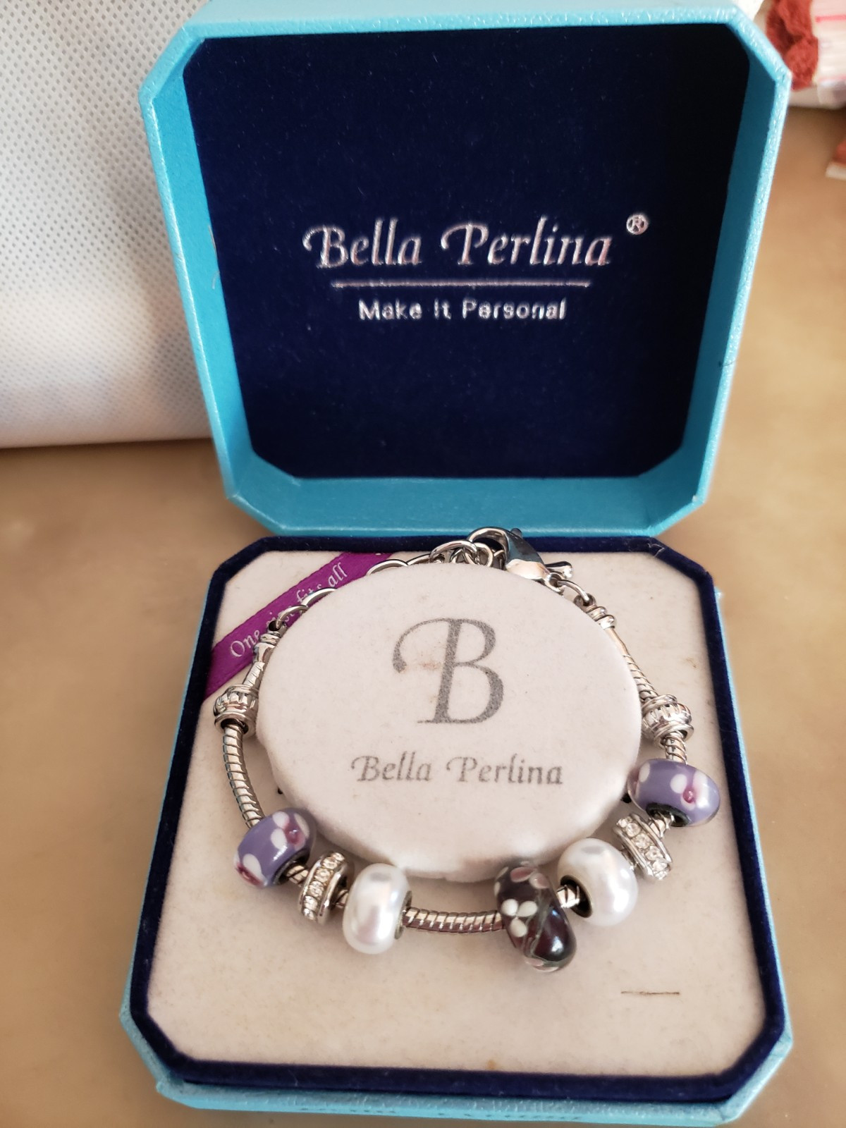 Bella Perlina Charm Bracelet NEW IN BOX