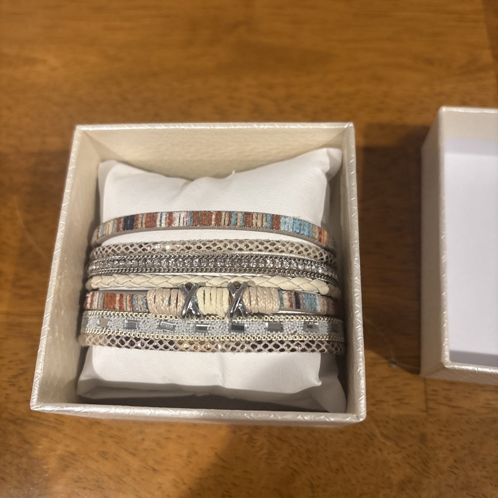 House of Harlow 1960 Multistrand Sweet Strands Bracelet Gold Tone NWT